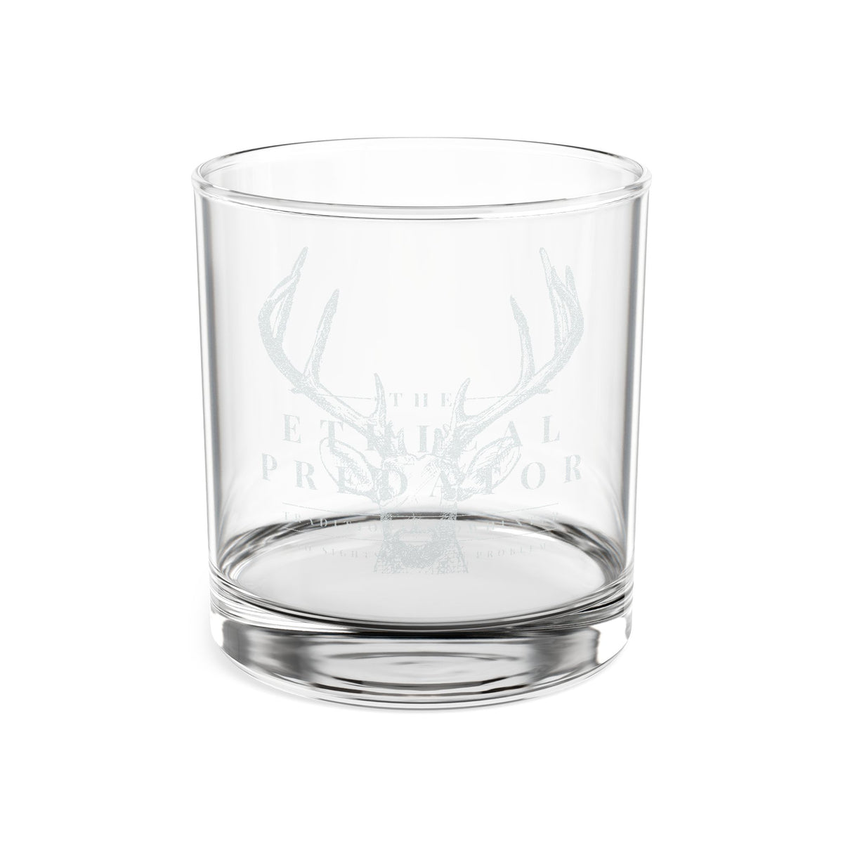 Engraved "The Ethical Predator" Whiskey Glass 10.5 oz
